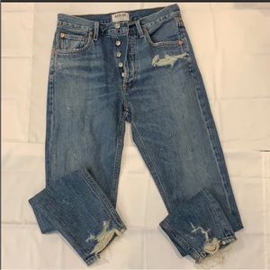 Last chance, consigning locally this week. 
Agolde Riley jeans